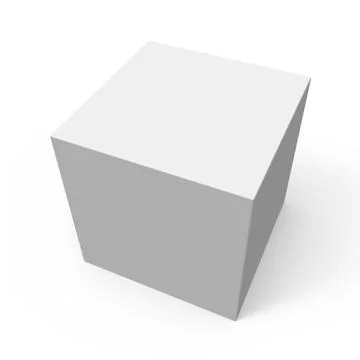 Tilt blank paper box Illustrazione stock