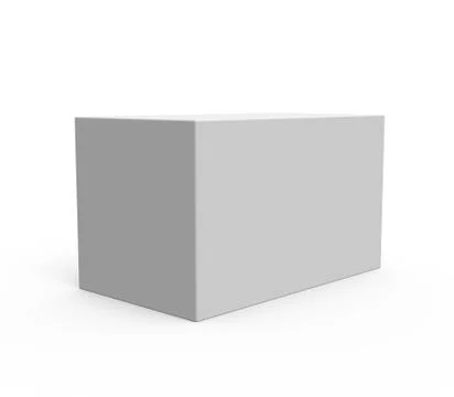 Tilt blank paper box 스톡 일러스트