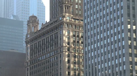 Tilt Up Chicago Skyscraper Stock Footage 43154356