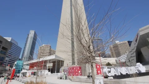 Tilt Up of CN Tower Stock Footage 88940718