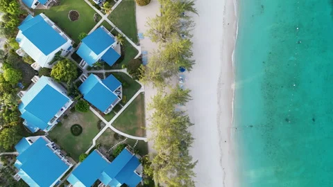 Tilt from the coast to the skyline Stock Footage 315515378