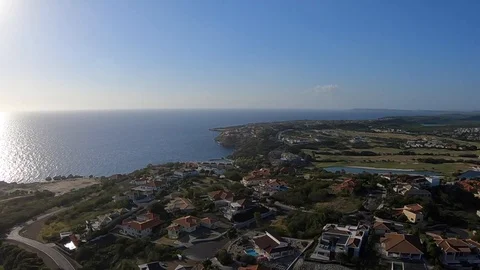 Tilt of Coastline Video stock 101625681