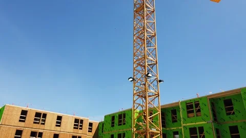Tilt up on crane with sun flare Video stock 108673637