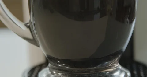 Tilt to crema in a coffee cup Video stock 89716630