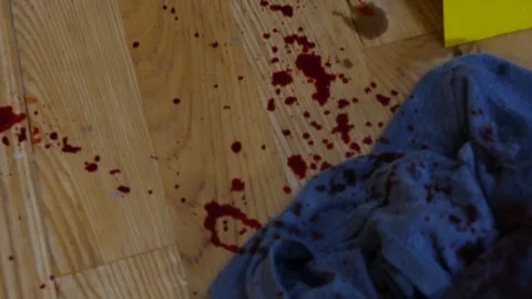 Tilt up to crime scene 스톡 동영상 100982850