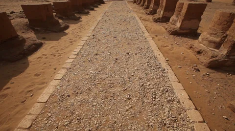 Tilt on the Dakhla Oasis Temple, Egypt Stock Footage 36733527