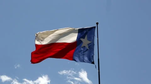 Tilt on Dallas Flag Stock Footage 51552606