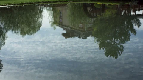 Tilt Up &amp; Dolly of Bed and Breakfast Stock Footage 46831063