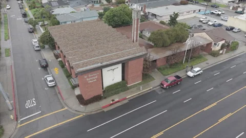Tilt dow St. George’s Episcopal Church Stock Footage 329186515