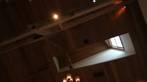 Tilt Down Ballroom Set for Wedding Reception 動画素材 11874495
