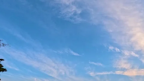 Tilt down from blue sky to urban landscape Stock Footage 243397162