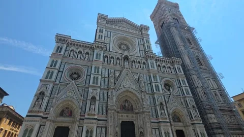 Tilt down of Cathedral of Santa Maria del Fiore Stock Footage 346641404