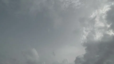 Tilt down from Clouds to Ocean 2 Stock Footage 46620466