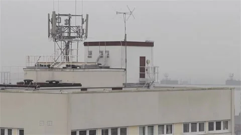 Tilt Down High Rise Building, Flat - Birmingham City Centre Skyline Stock-Footage 44525045