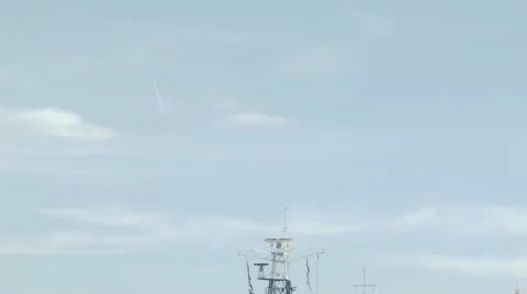 Tilt down of HMS Belfast Video stock 44125187