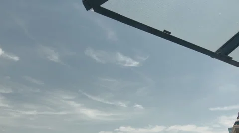 Tilt down to HMS Belfast as ship comes into view. Stock Footage 44124534