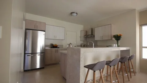 Tilt down a kitchen Stock Footage 115216307