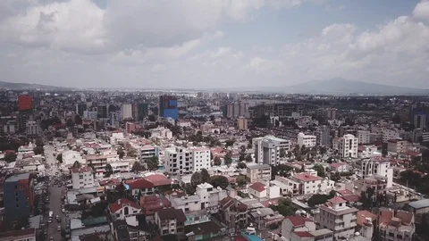 Tilt down shot of Addis Ababa Ethiopia Stock Footage 109278097