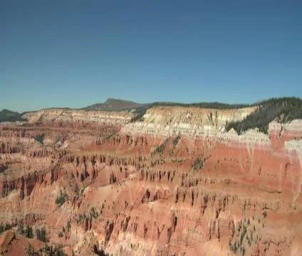 Tilt down shot at Cedar breaks national Monument Stock Footage 21644393