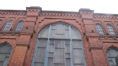 Tilt Down Shot of Outer Walls of Lahore Museum Stock Footage 86606022