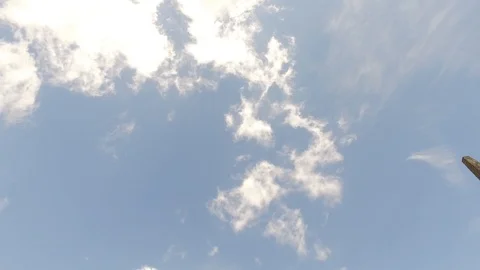 Tilt down from sky to log cabin chapel Stock Footage 92455511