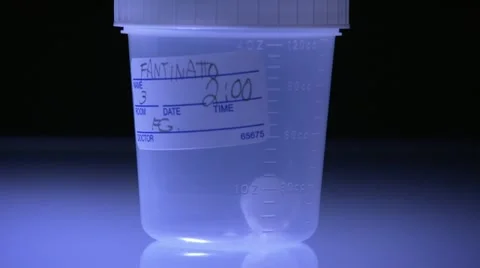 Tilt down specimen container Stock Footage 20448008