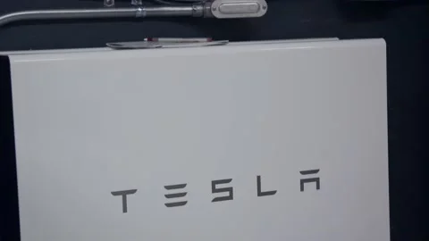 Tilt down of Tesla Powerwall Stock Footage 154755438