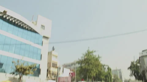 Tilt down Traffic in Mumbai Stock Footage 35758084