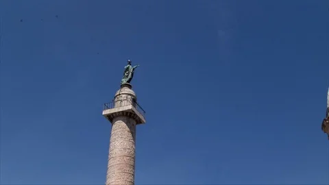 A tilt down of Trajan’s Colonne In Rome 스톡 동영상 101962140