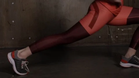 Tilt exercises and stretching Stock Footage 93748022