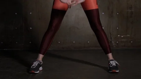 Tilt exercises and stretching Stock Footage 93748180