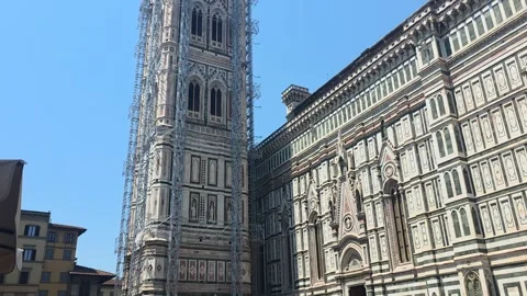 Tilt up of Giotto's Campanile Stock Footage 346641400