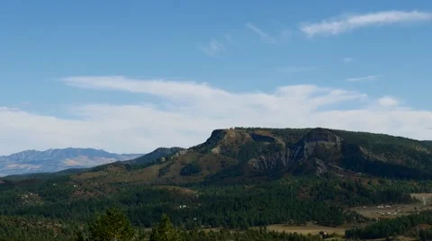 Tilt up from Mountain Ridge to Blue Sky, 4K Stock Footage 56439437