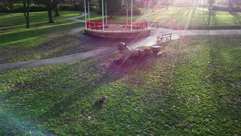 Tilt up pull back reveal shot of typical... | Stock Video | Pond5
