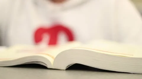 Tilt right textbook Stock-Footage 10716150