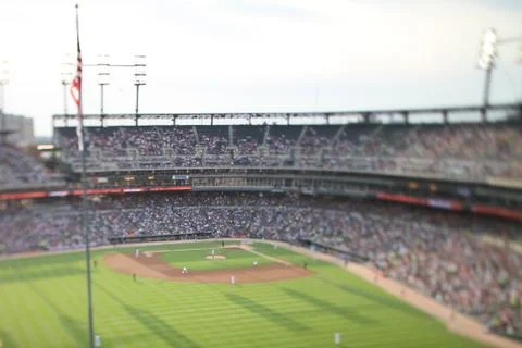 Tilt Shift Ballpark Stock Photos