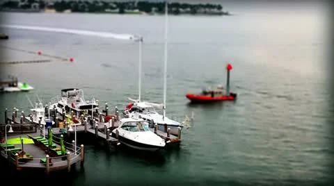 Tilt Shift Boats Key West Fl Stock Footage 20644927