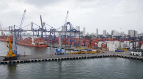 Tilt Shift Cartagena Stock Footage 32162573