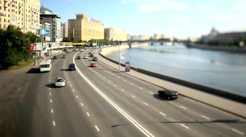 Tilt-shift Footage with time lapse Vídeo Stock 463599