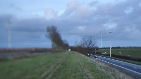 Tilt shift hughway Stock Footage 100192587