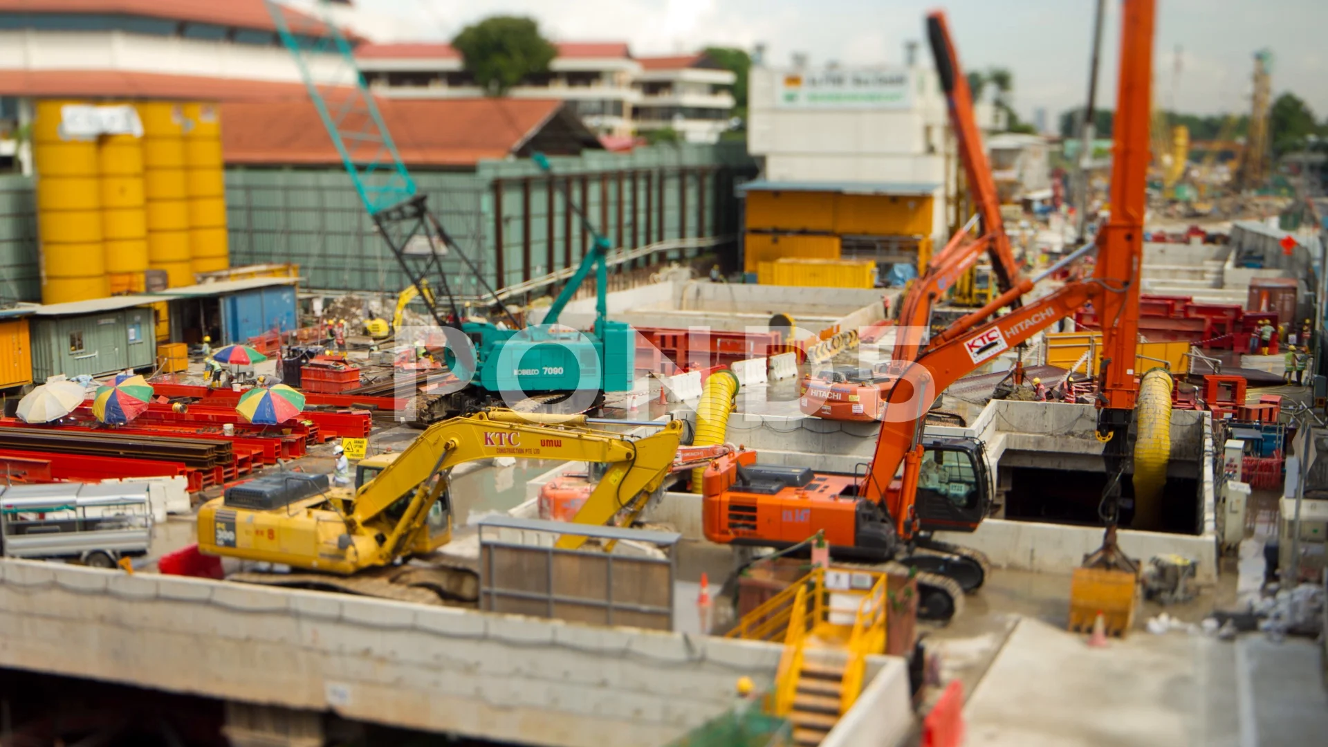 Tilt Shift Timelapse - Miniature Riverside 