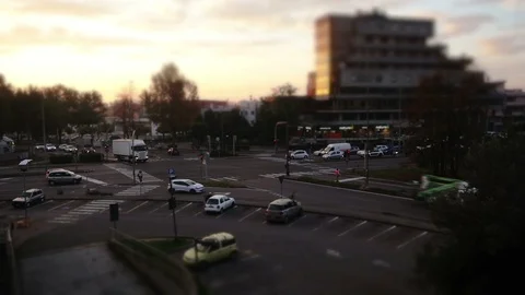 Tilt-Shift Modena direzionale 70 - Italy 1 Video stock 118250366