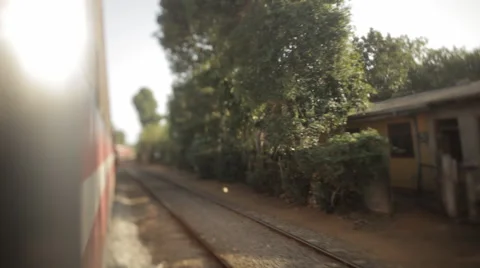 Tilt-shift shot from the train Vidéo 41127595