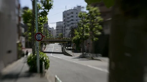 Tilt Shift Time Lapse of City Street in Tokyo, Japan. Stock Footage 85042429