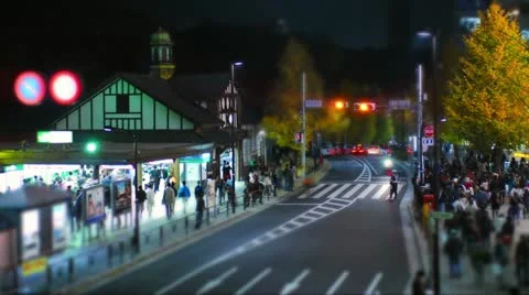 Tilt-shift time-lapse shot of Tokyo's busy city roads. 動画素材 11213259