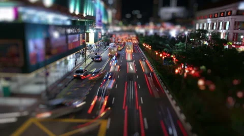 Tilt Shift Traffic Stock Footage 57676673