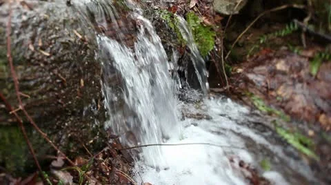 Tilt Shift Waterfall Stock Footage 10713793