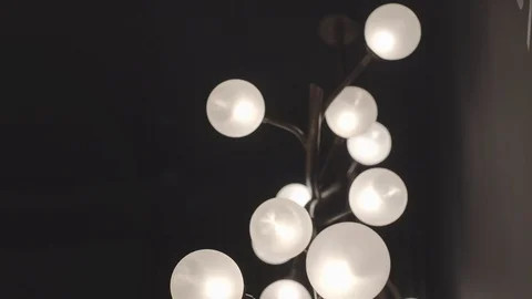 Tilt Shot in Bubble Lights Stock Footage 125877097