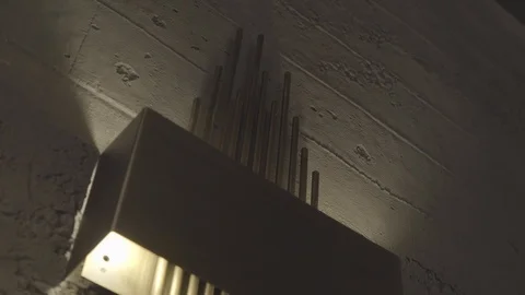 Tilt Shot in Chandelier Stock Footage 125886818