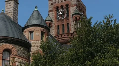 Tilt shot of Downtown Courthouse 2 Video stock 11849448